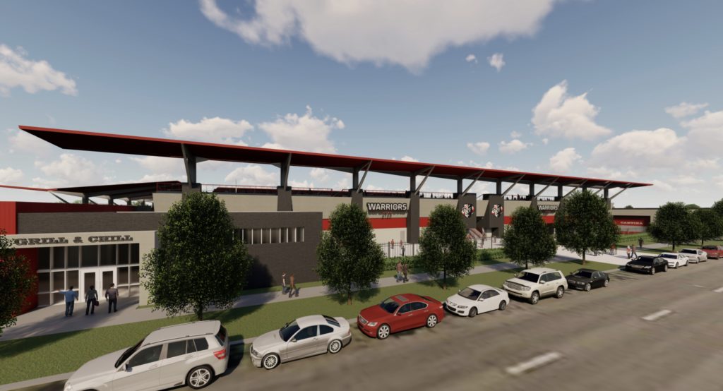 Utah Warriors Stadium Rendering in Salt Lake City