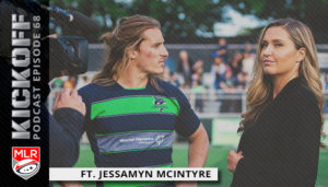 Jessamyn McIntyre Sideline Report of Major League Rugby with Jeff Hassler of the Seattle Seawolves