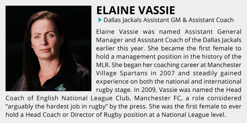 Elaine Vassie, Dallas Jackals Assistant General Manager and Assistant Coach joins the Major League Rugby Digital Q&A for the 2021 schedule release